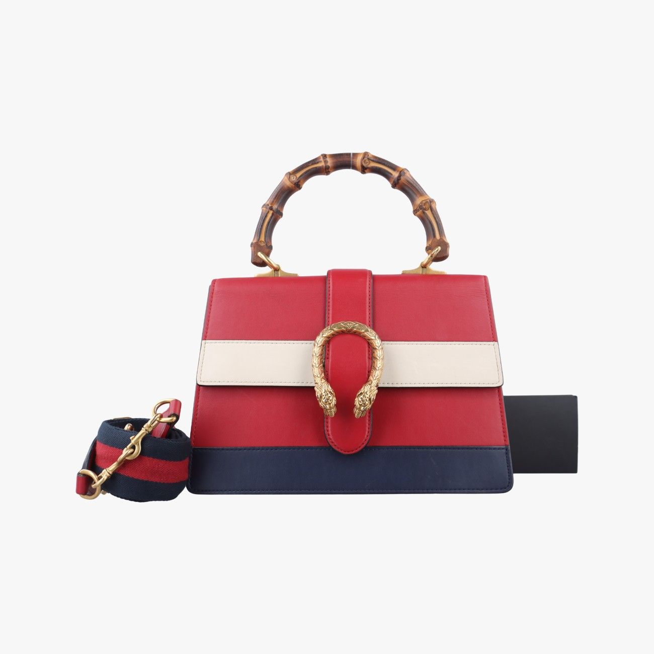 グッチGucciディオニュソス アイボリー×ネイビー×レッド レザー 448075 I022169862