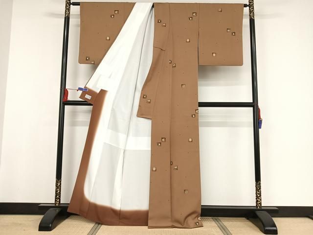 平和屋着物○洗える最高級着物 ＜英＞はなぶさ謹製 小紋 吉祥文