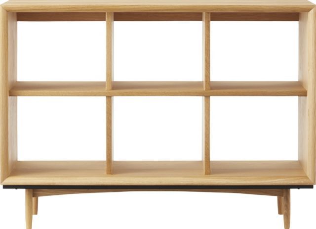 オープンシェルフ W100×D34×H72 ナチュラル