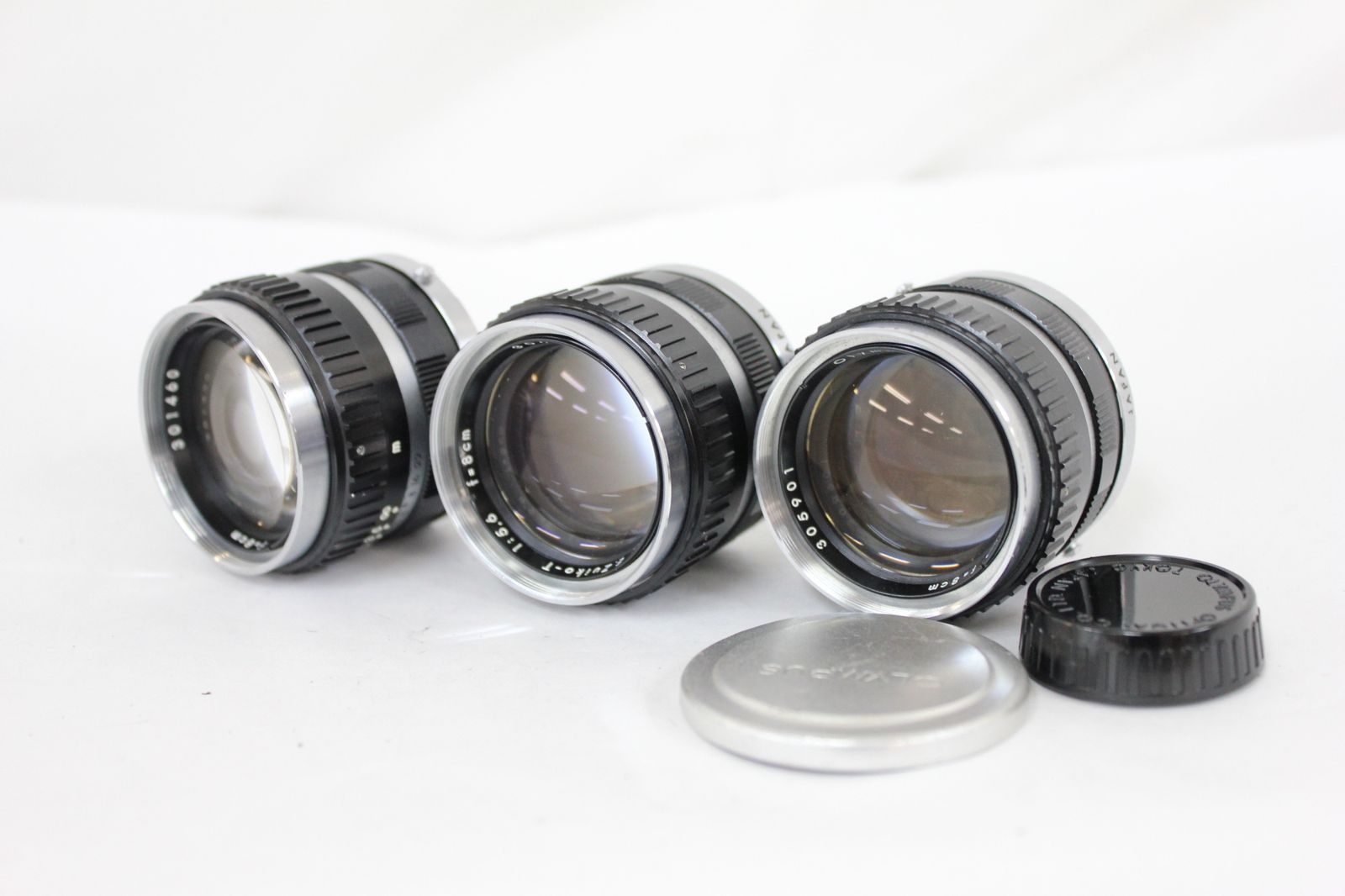返品保証 レンズ3点まとめ オリンパス Olympus E.Zuiko-T 8cm F5.6 レンズ M6464