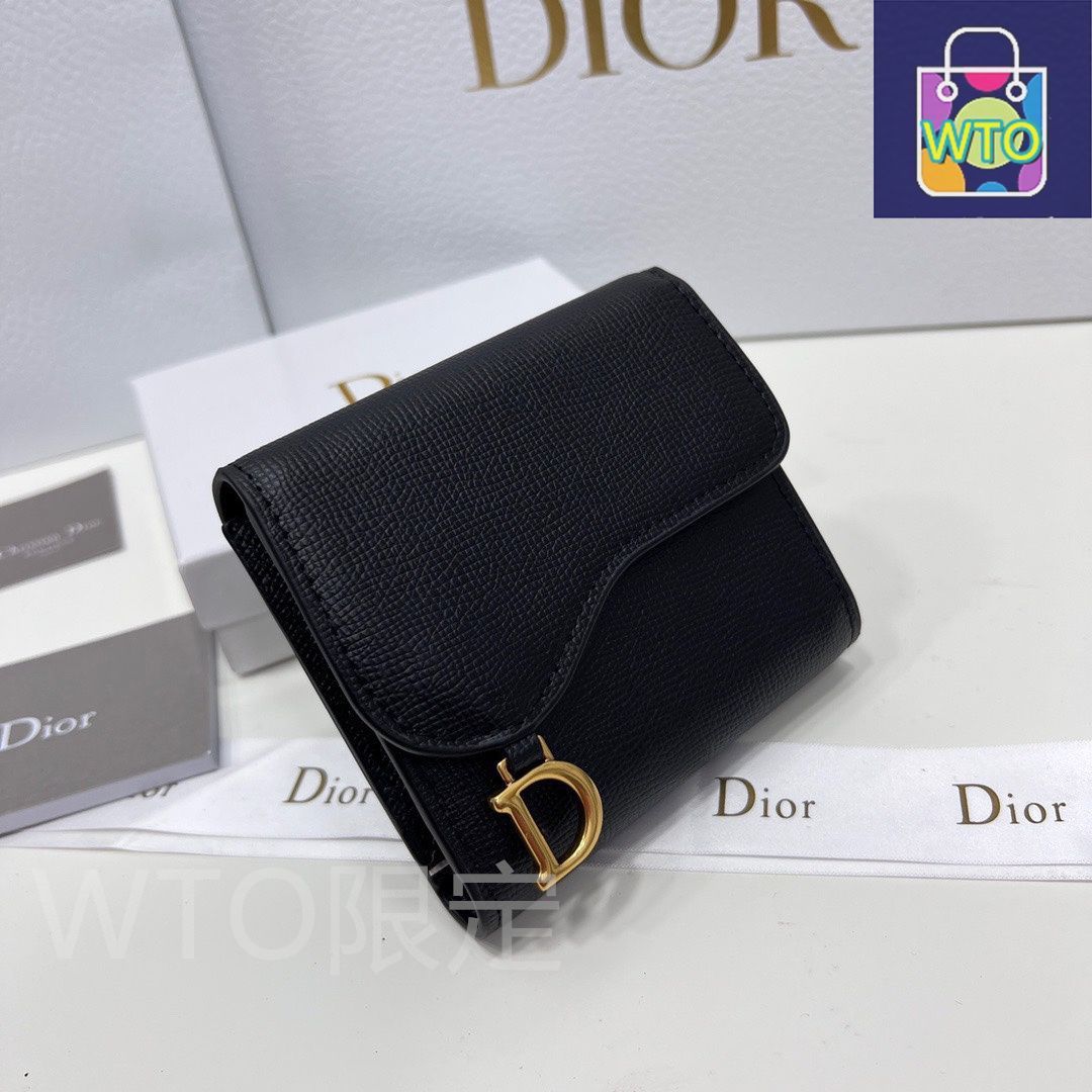 DIOR ディオール　希少　新品未使用　プレート2枚組 今日WTO】Dior ディオール カードケースシリーズ 頭層牛皮製で多