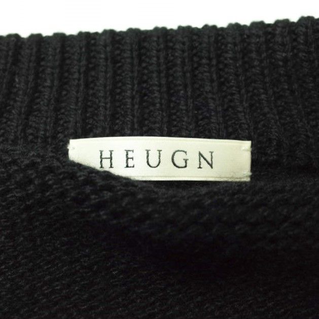 HEUGN ユーゲン 20AW CASHMERE V-NECK KNIT カシミヤVネックニット KNITWEAR 003 3 BLACK セーター  プルオーバー トップス mc68547 - メルカリ