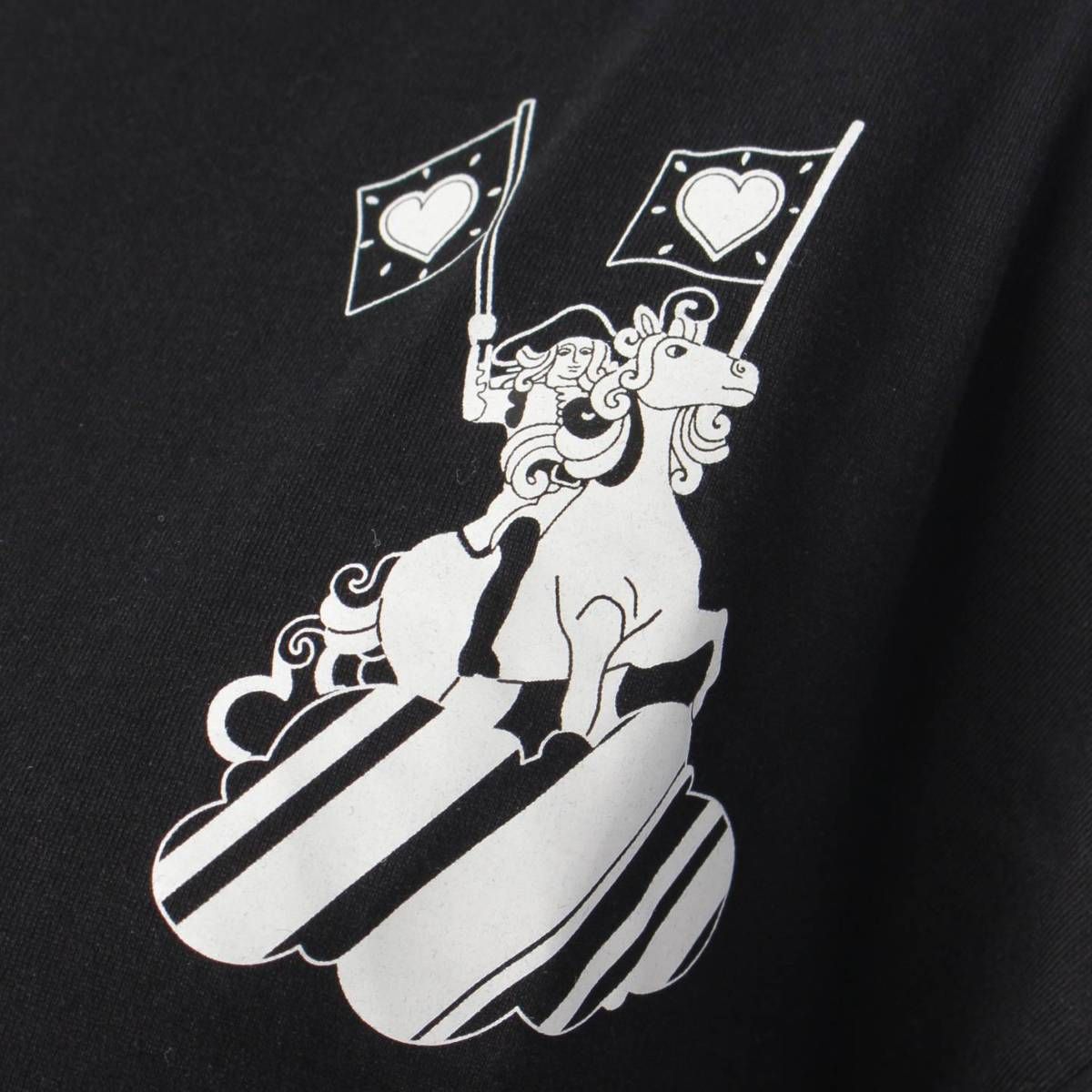 売り切り価格❗️エルメス♡フォーブルレインボー♡tシャツ♡38♡美品 エルメス フォーブルレインボー コットン Tシャツ ブラック