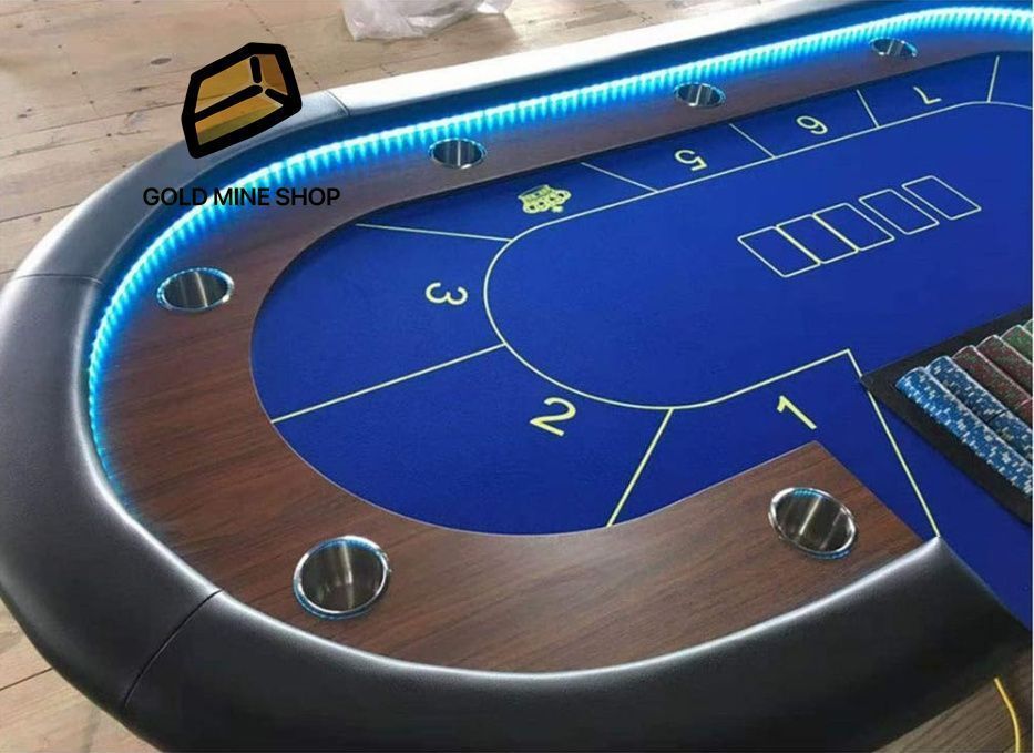 LED照明効果のあるポーカーテーブ