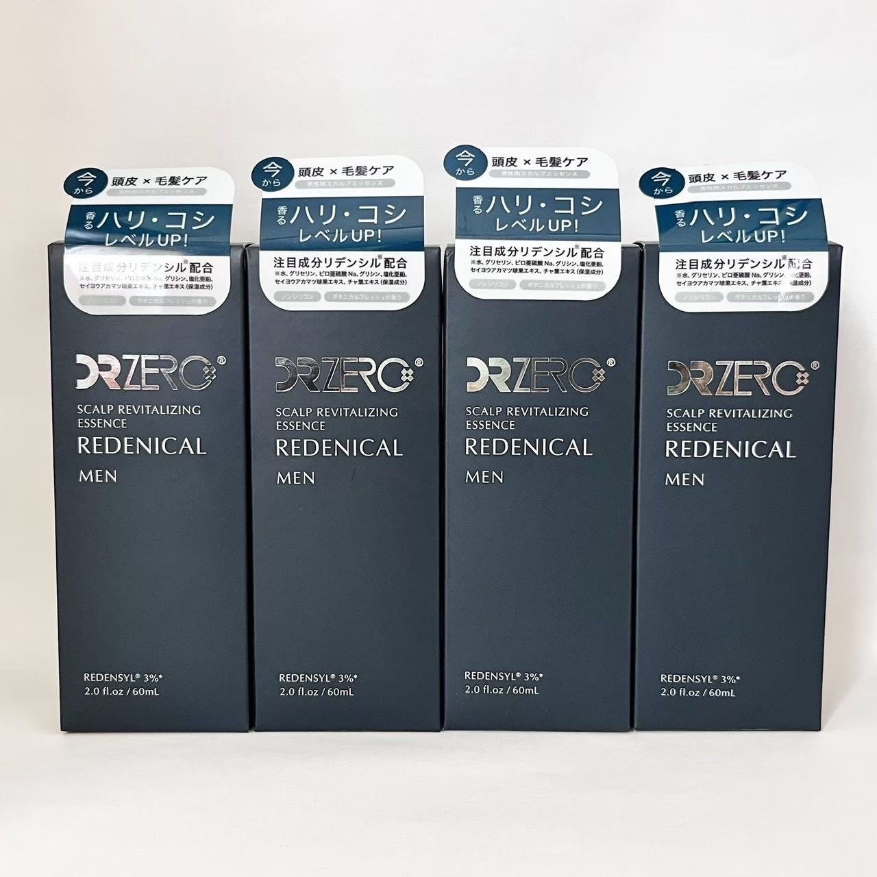 DR ZERO REDENICAL MEN SCALP REVITALIZING ESSENCE M ドクターゼロ メン リデニカル スカルプリバイタライジングエッセンスM 頭皮用美容液 ボタニカルフレッシュの香り 60ml 4本セット