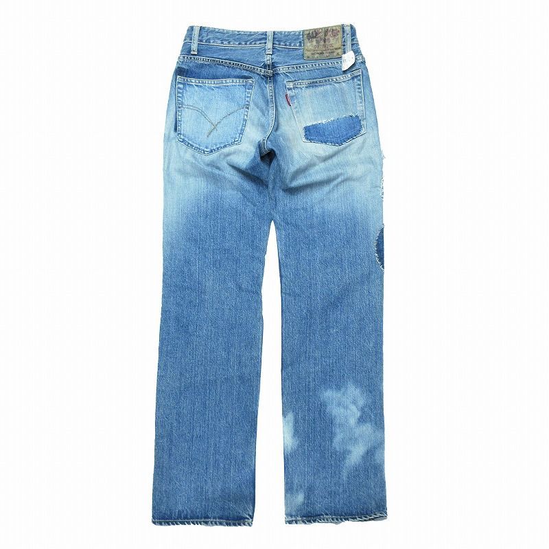 ハリウッドランチマーケット BLUE BLUE リペア パッチワーク デニム 