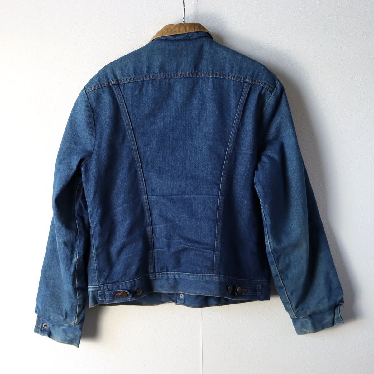 70s80s USA製 Wrangler ラングラー 74227NV 襟コーデュロイ デニム