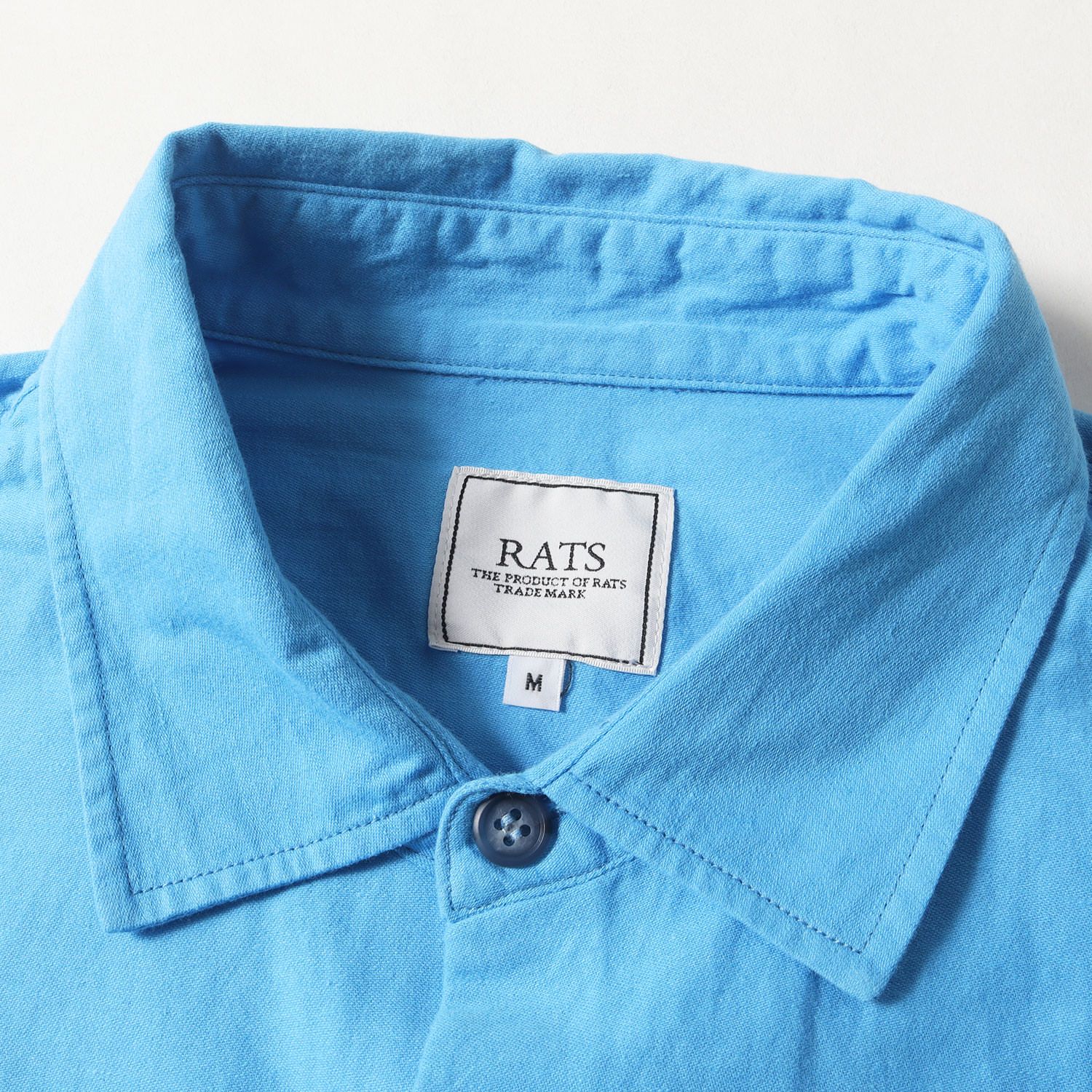 RATS ラッツ シャツ ブルー サイズ:M | 23SS ネイティブボーダー