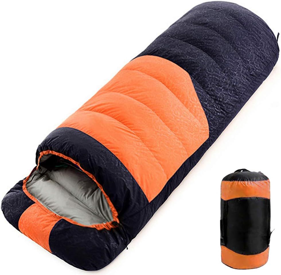 JUYEE 寝袋 冬用 ダウン シュラフ 冬 最低温度-25 キャンプ 羽毛寝袋 2人用 連結 2.7kg 大きいサイズ 封筒型 コンパクト 丸洗い 防寒 災害 車中泊