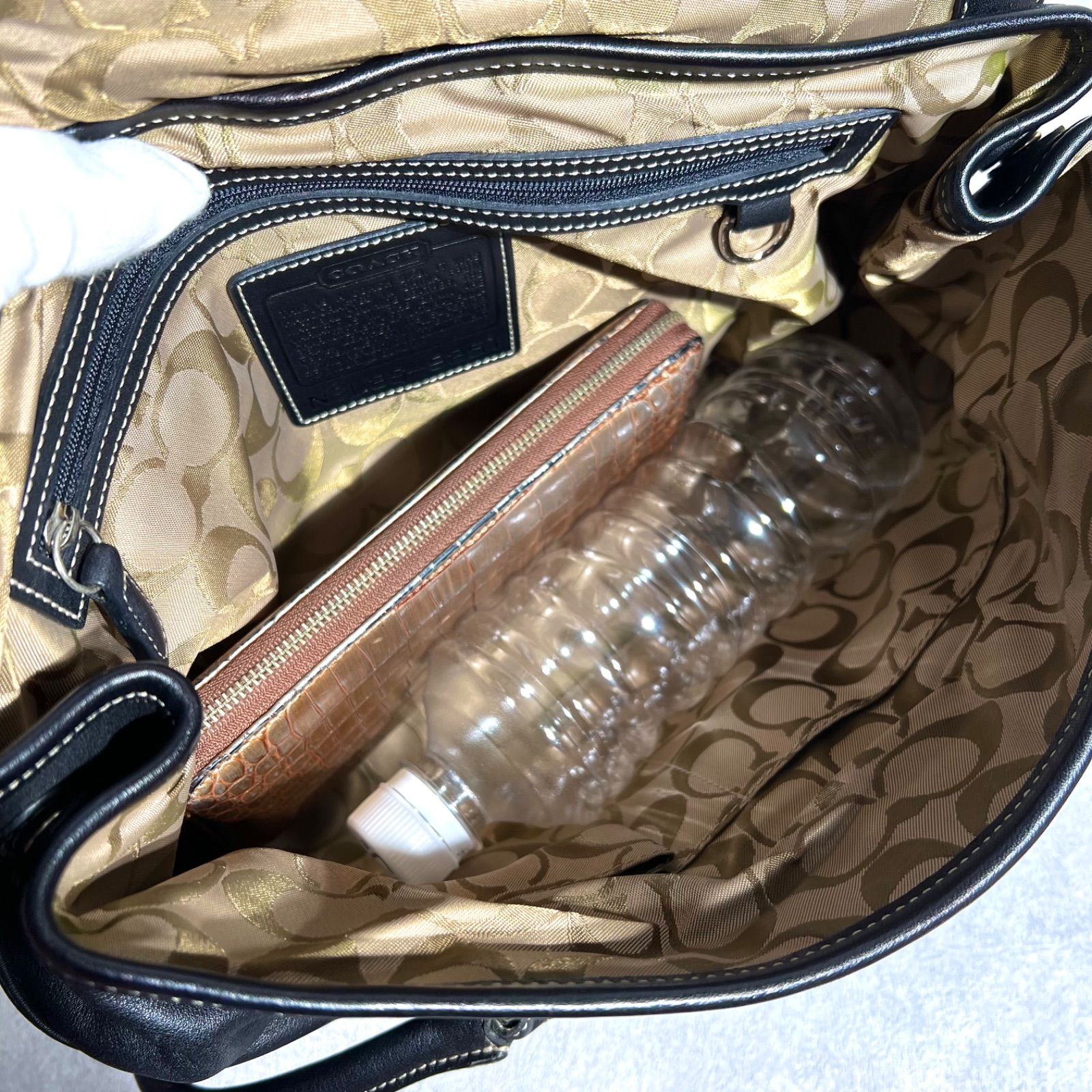 美品】COACH コーチ ソーホーレザーフラップサッチェルハンド 9251 