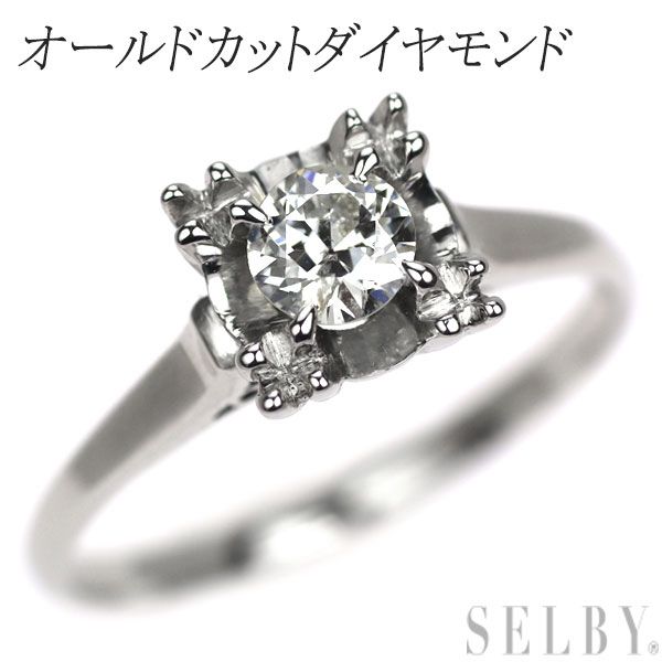 Pt850 オールドカット ダイヤモンド リング 昭和風レトロ - メルカリ