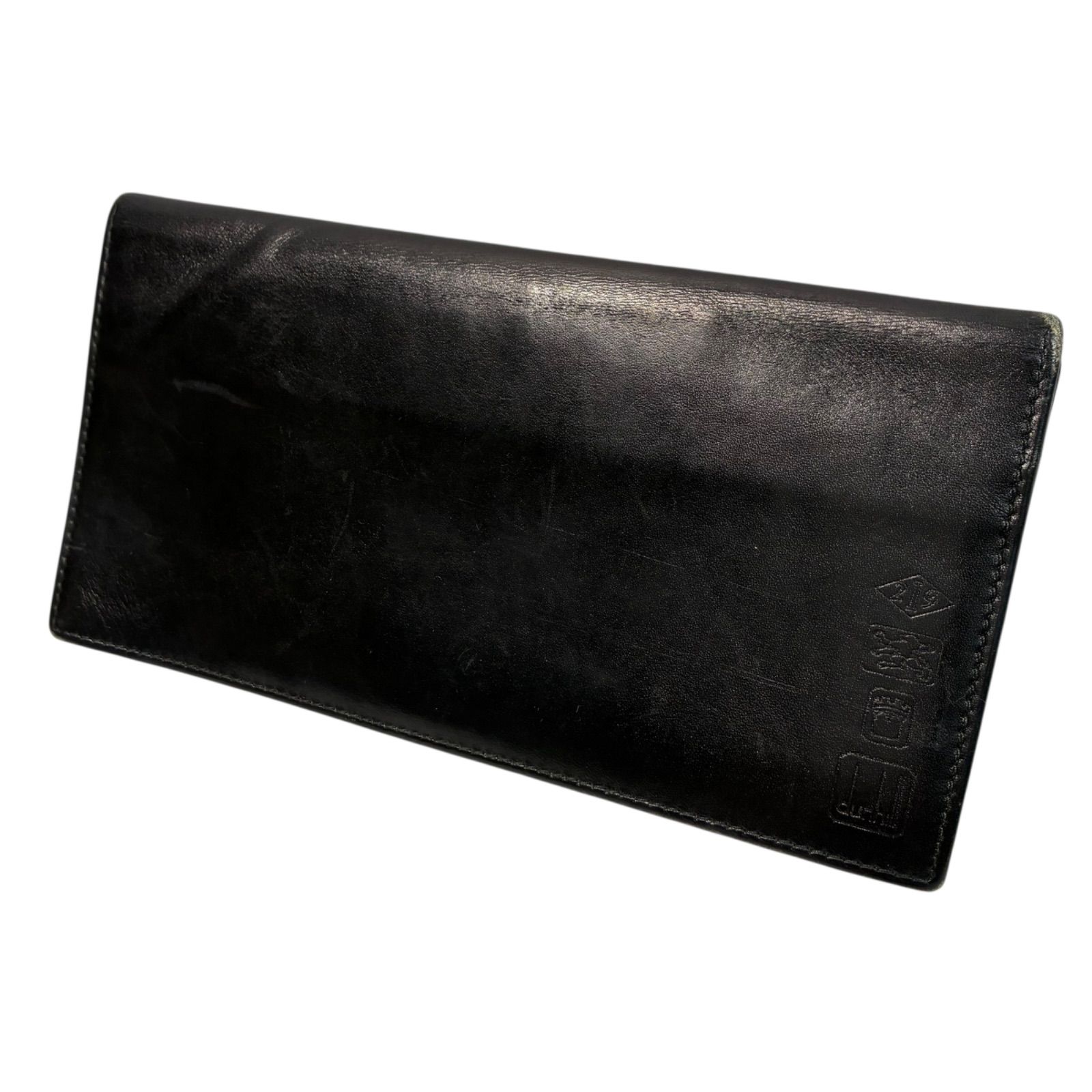 未使用 dunhill ダンヒル 長財布 レザー 革 ブラック メンズ カード付 dunhill ダンヒル 本革 長財布 メンズ ブラック カード収納付き