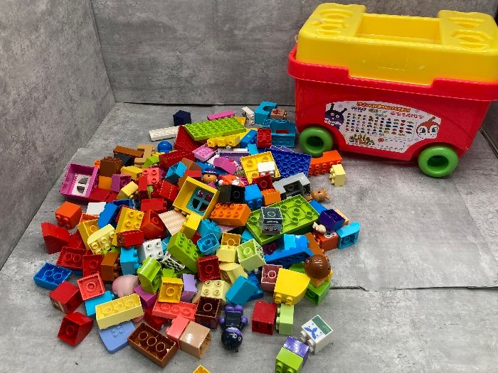 T2a アンパンマン LEGO ブロック まとめて大量 色々ブロック 現状品 ブロックワゴン 箱満タン バンダイ