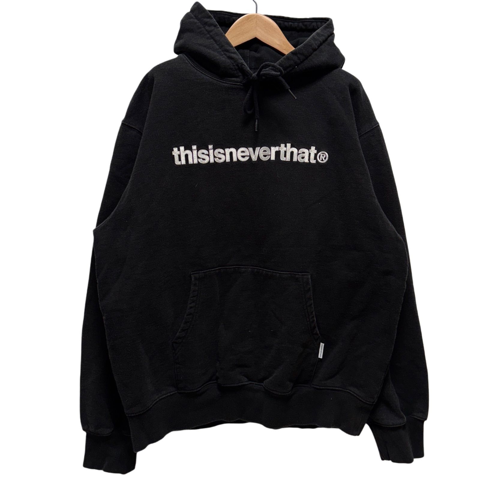 美品 Thisisneverthat パーカー XLサイズ ボックスシルエット ネバザ