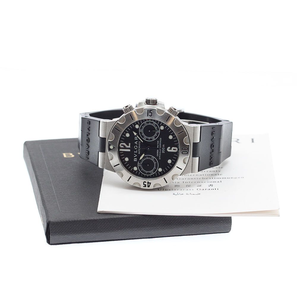 BVLGARI SCB38S ディアゴノ スクーバ クロノグラフ 自動巻き ブルガリ ディアゴノ スクーバ クロノグラフ SCB38S | アルファ