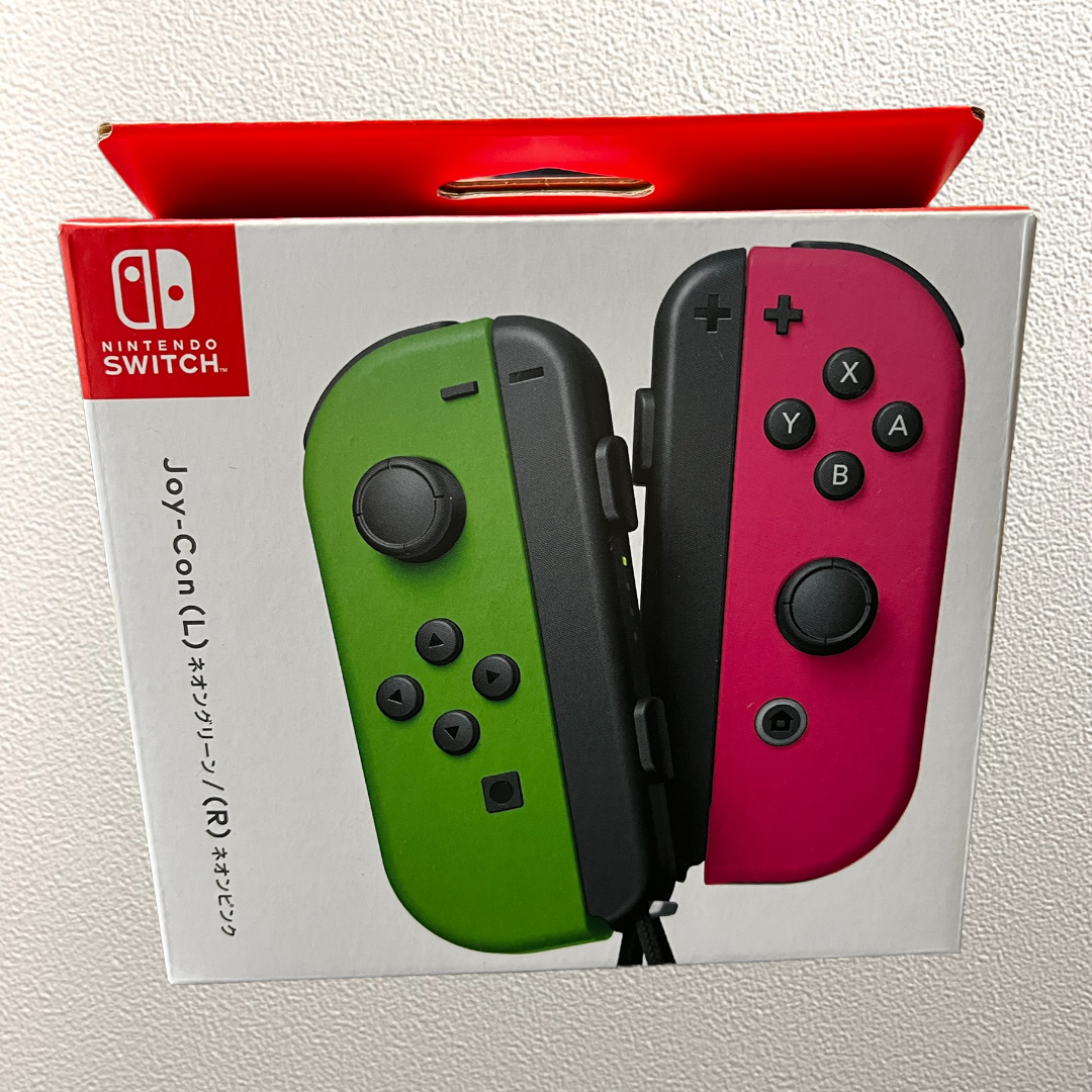 任天堂純正品】Joy-Con (L) ネオングリーン/ (R) ネオンピンク