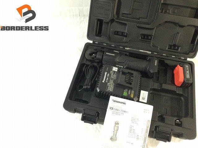 ♥品 Panasonic パナソニック 10.8V 充電圧着機 EZ1W31F10S-B バッテリー 10.8V 2.0Ah 充電器 ケース付き
