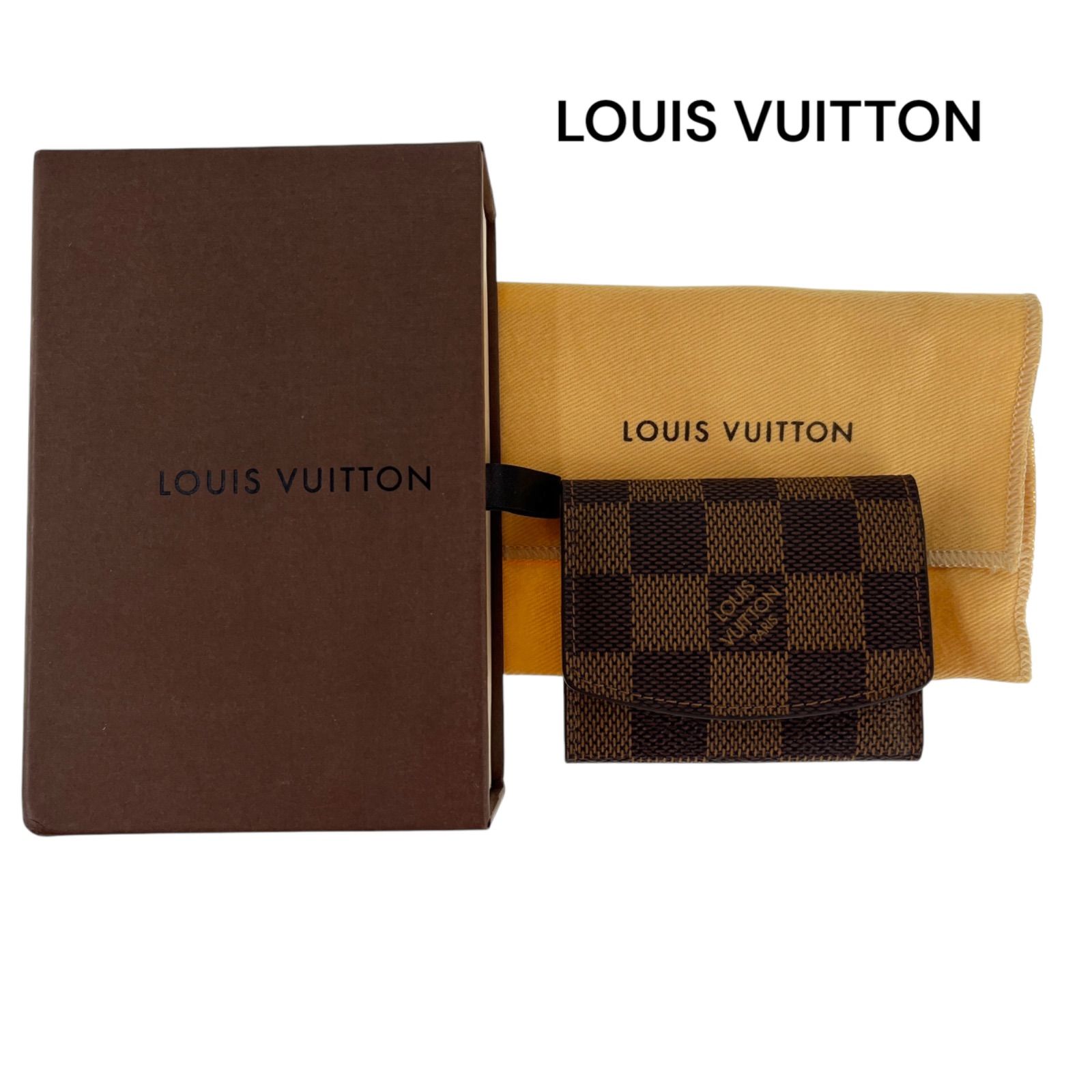 ○ LOUIS VUITTON ルイヴィトン LV ダミエ カフスケース 5D499