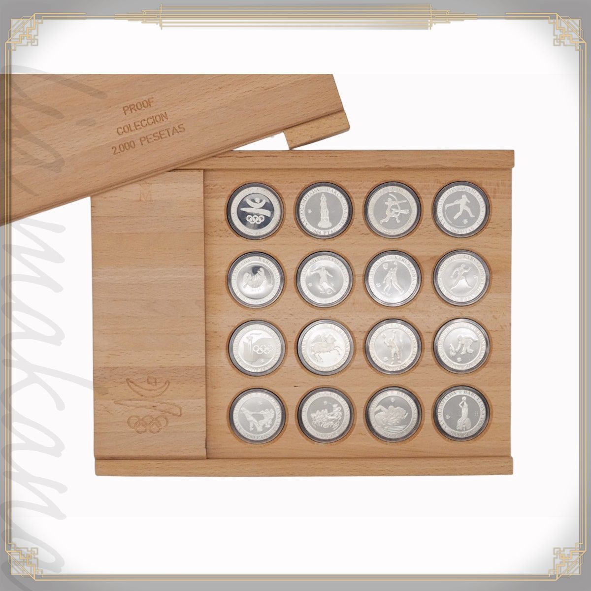 1996年 スペイン銀貨 2000ペセタ プルーフ硬貨 楽天市場】【中古】PROOF COLECCION 2000 PESETAS スペイン