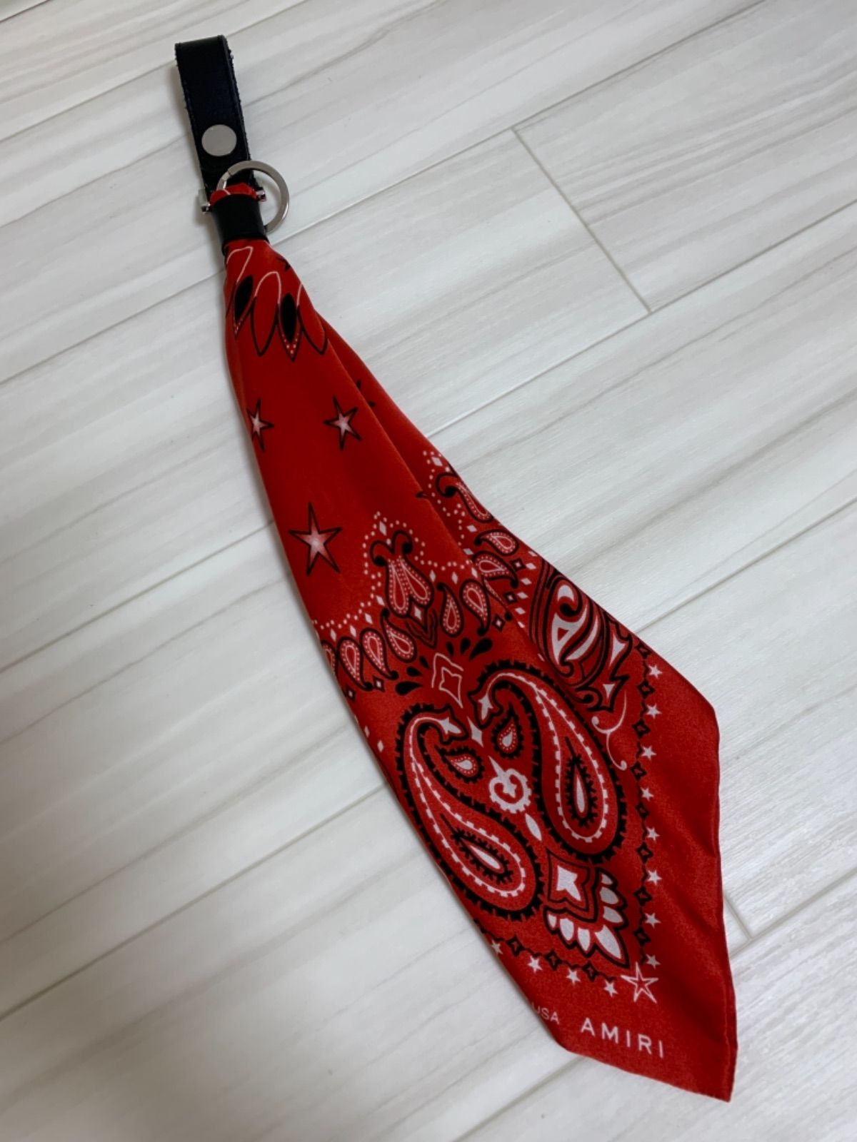 amiri シルクバンダナ キーホルダー スカーフ - メルカリ