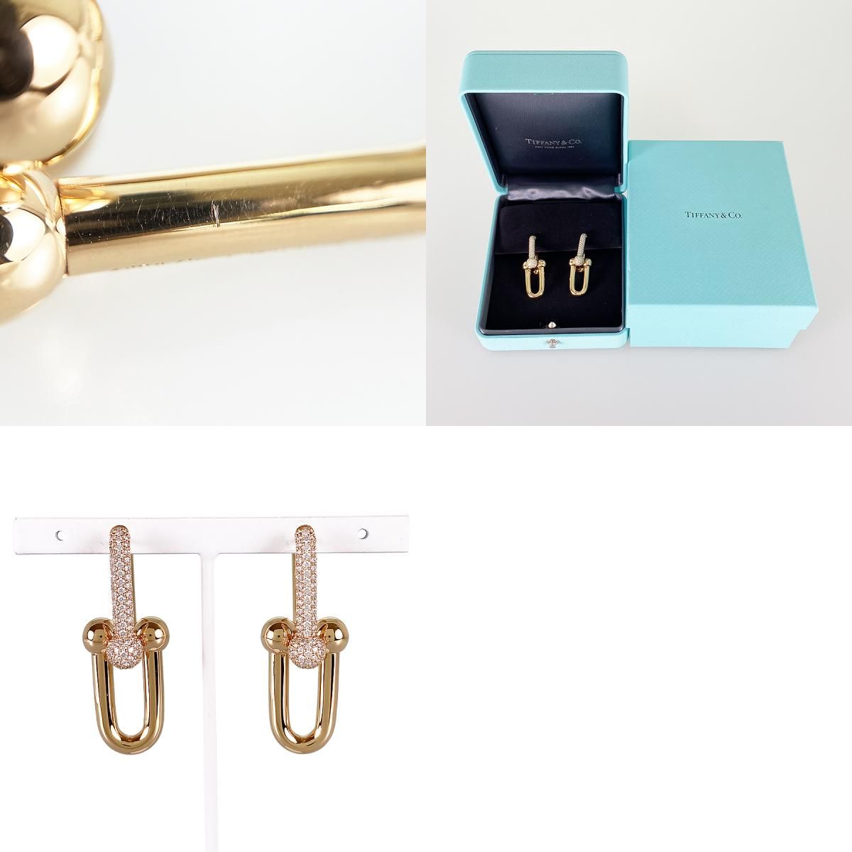 送料関税込み Tiffany＆Co ハードウェアラージ ピアス★ABランク Tiffany&Co】ハードウェア ラージ リンク ピアス unisex