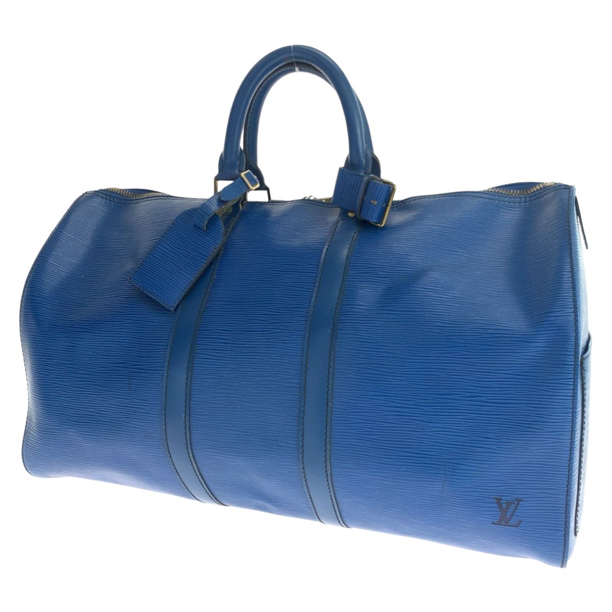 LOUIS VUITTON ルイヴィトン エピ キーポル45 トレドブルー 青 