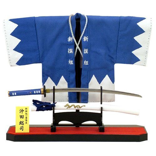 新選組羽織セット 近藤勇、土方歳三、沖田総司、原田左之助 フィギュア