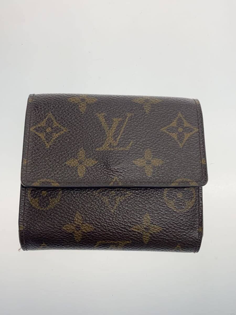 LOUIS VUITTON ポルト・モネ・ビエ・カルト・クレディ_モノグラム・キャンバス_BRW PVC ブラウン 総柄 レディース - メルカリ