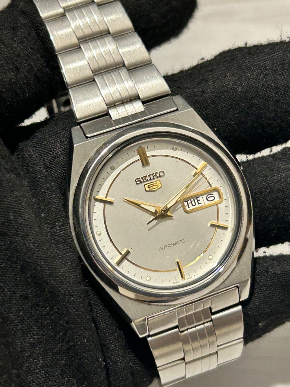 SEIKO 5 37mm 自動巻き 7S26-0480 セイコー 5 ステンレス メンズ腕時計