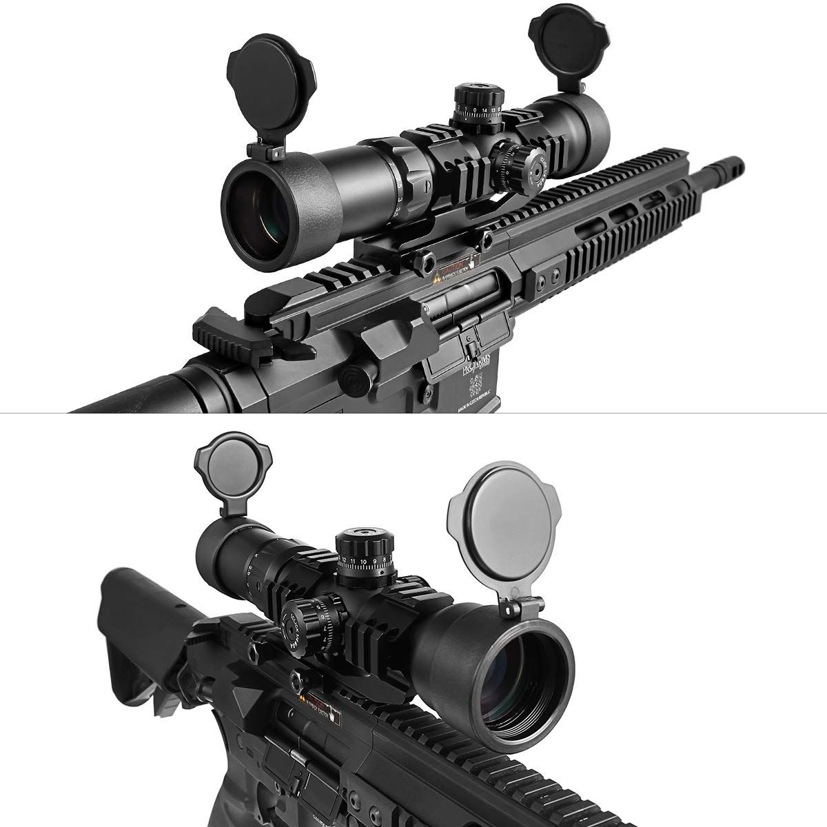 1.5-5X40BE ショート ライフルスコープ　美品 ANS Optical 1.5倍固定 ショートスコープ 1.5x42 Lurk55 キル