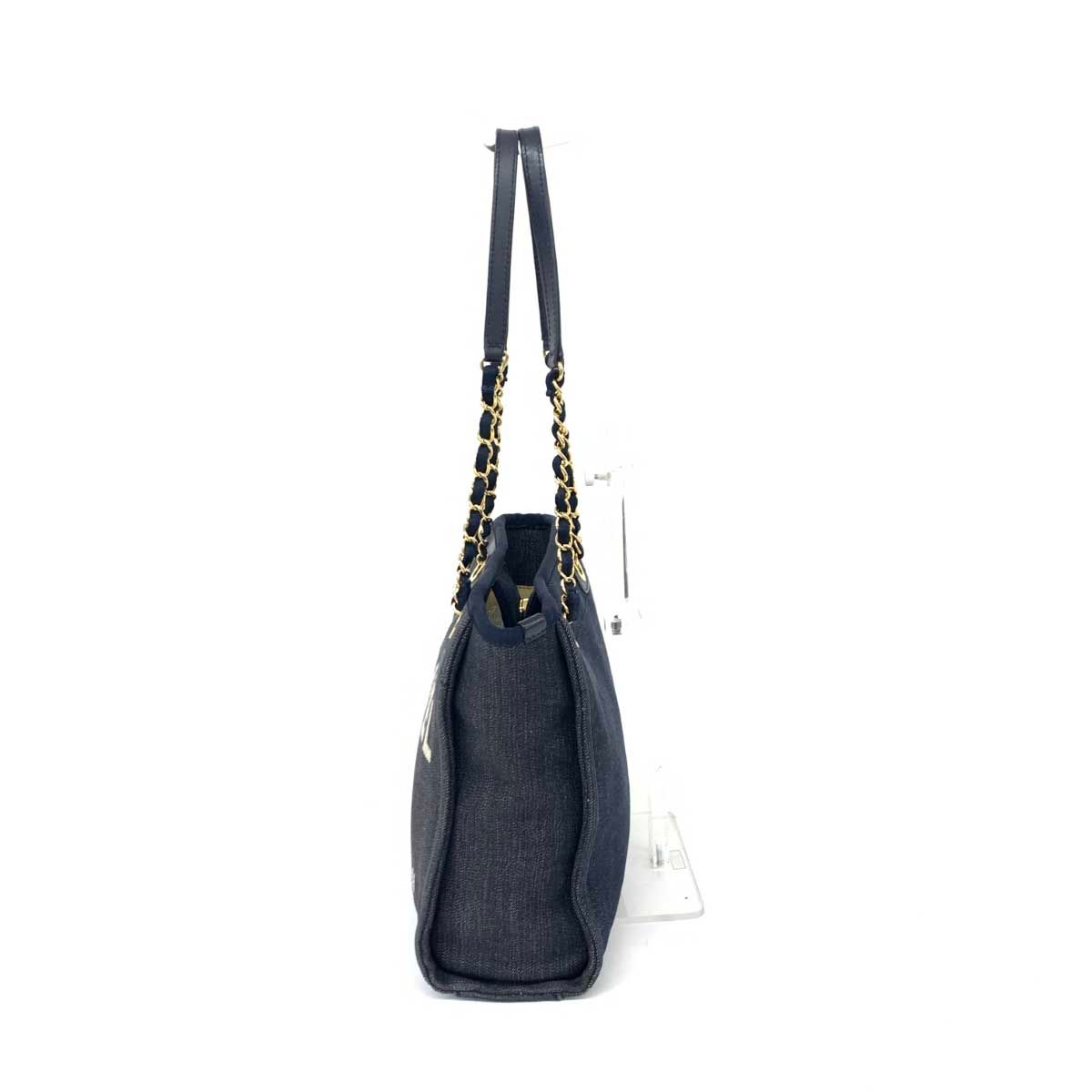 CHANEL ドーヴィルPM デニム シャネル ドーヴィル チェーントート PM ツイード 