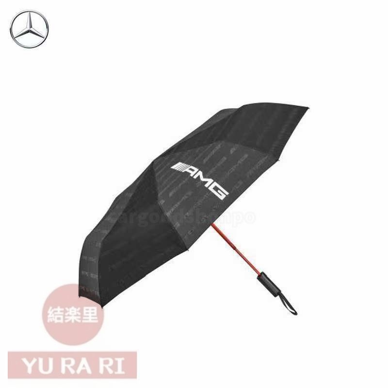 【新品未使用】メルセデスベンツ 傘 純正 折りたたみ傘 AMG benz ベンツ ブラック アンブレラ 黒 赤 B66959274 ポリエステル オリジナル ア