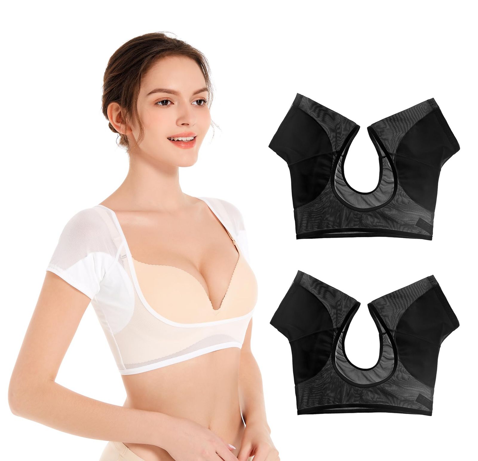 VAVIICLO 汗取りインナー 超 細メッシュベスト シースルーメッシュ素材