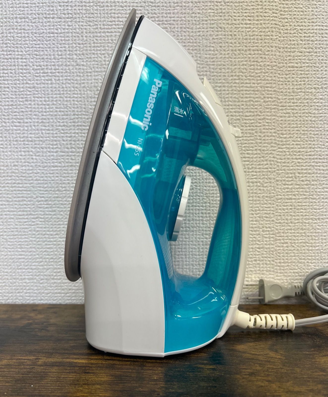 美品】Panasonic パナソニック NI-S55-A ブルー スチームアイロン