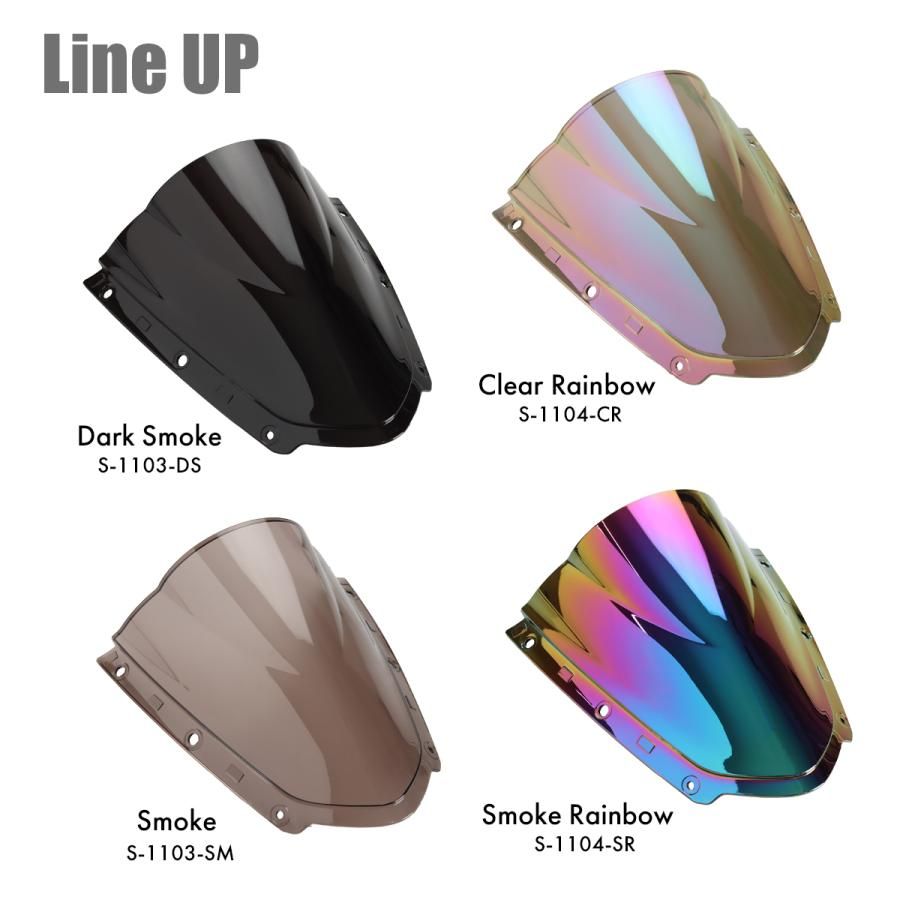 ZX-10R puig ダブルバブルスクリーン　スモーク Puig Z Racing Windscreen Kawasaki ZX10R 2016-2020