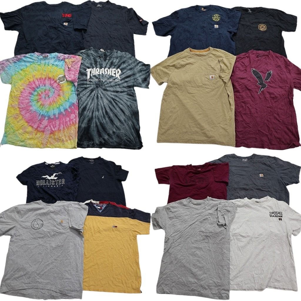古着卸 ブランドMIX 半袖Tシャツ 16枚セット メンズ L トミーヒルフィガー スラッシャー 古着 NA1362