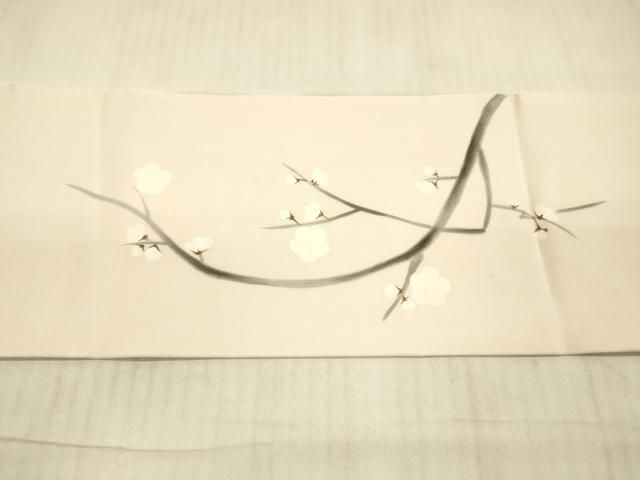 平和屋着物○九寸名古屋帯 手描き 枝梅文 正絹 逸品 DAAX5982cm - メルカリ