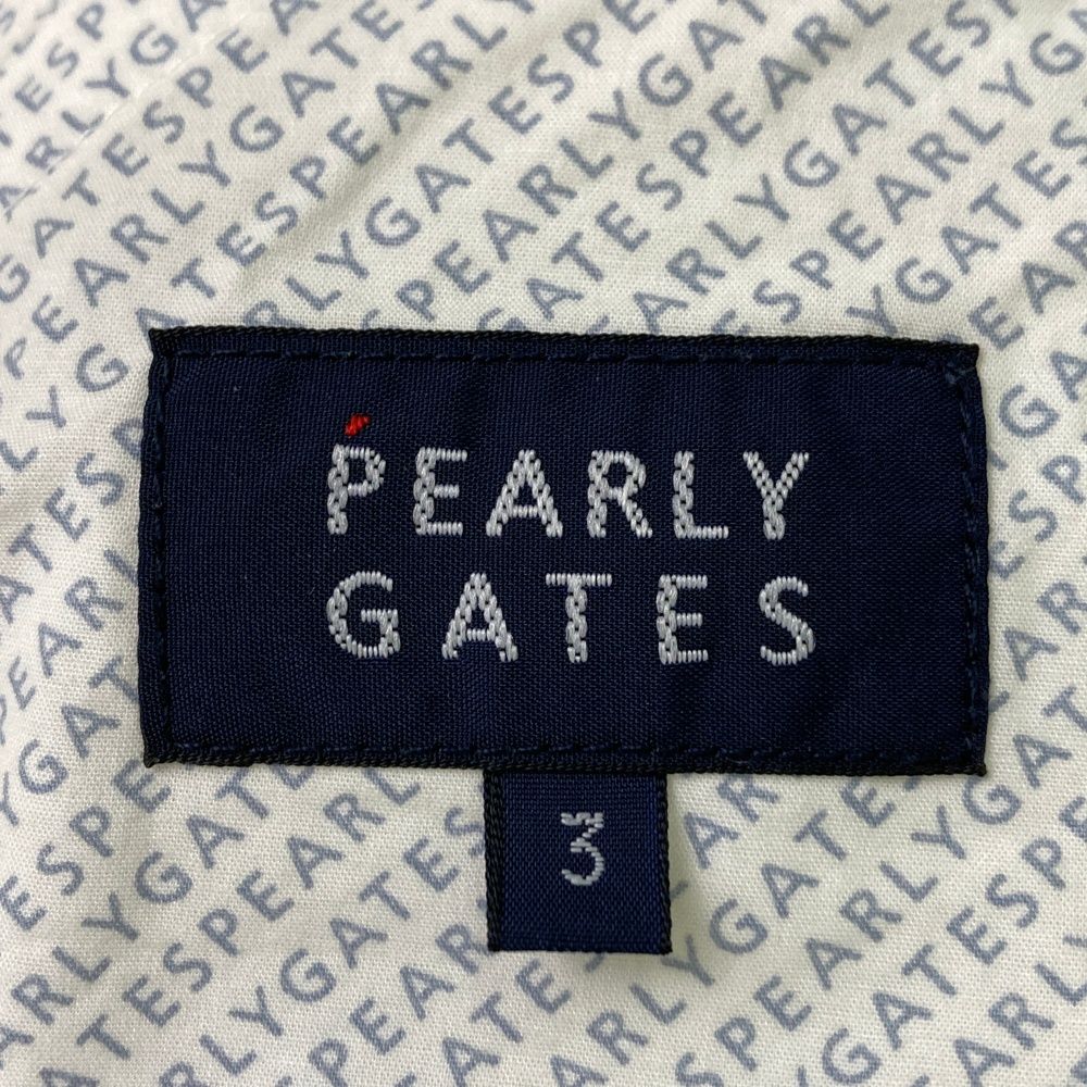 サイズ：3 PEARLY GATES パーリーゲイツ ロングパンツ ロゴ刺繍