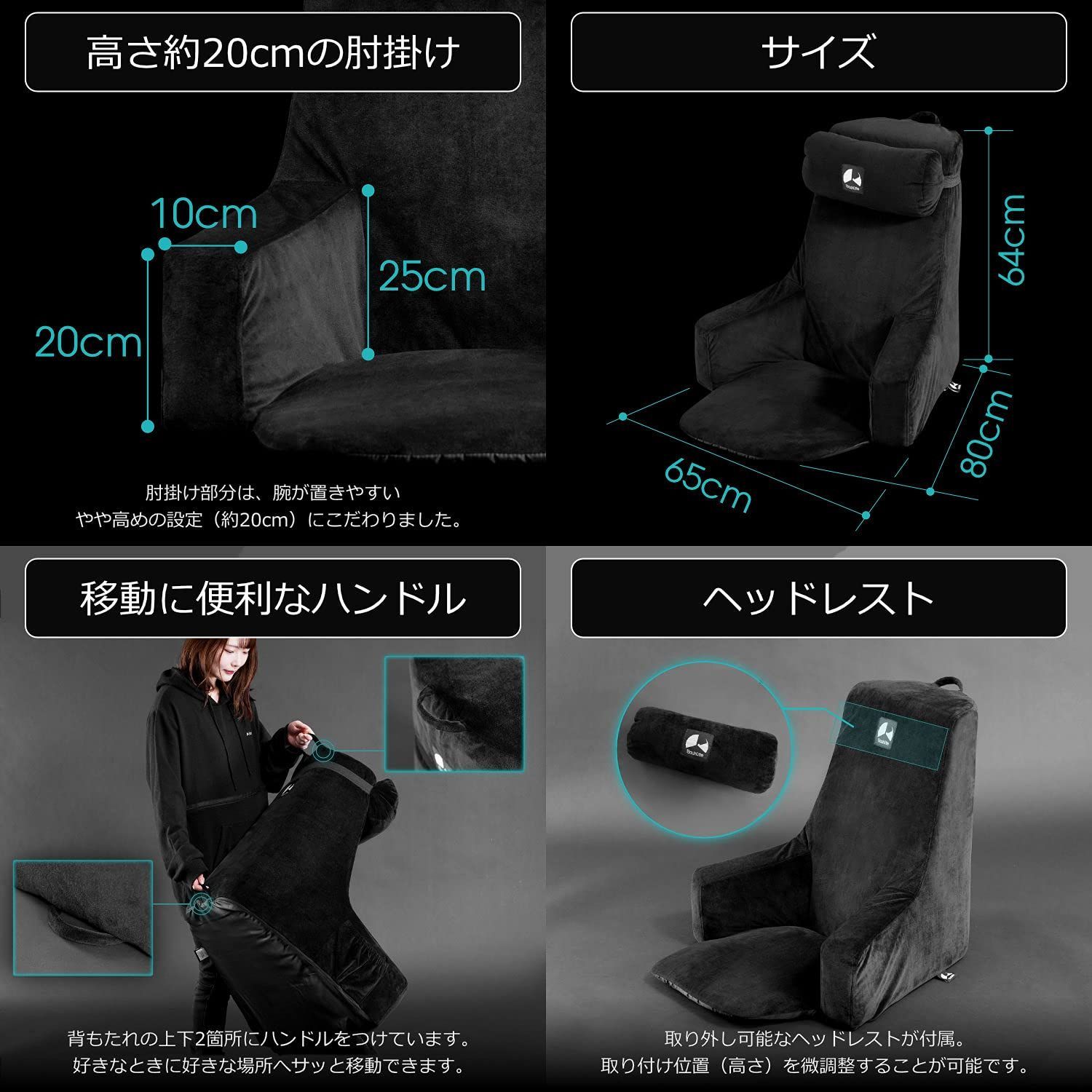 ゲーミングベッドソファ 背もたれ