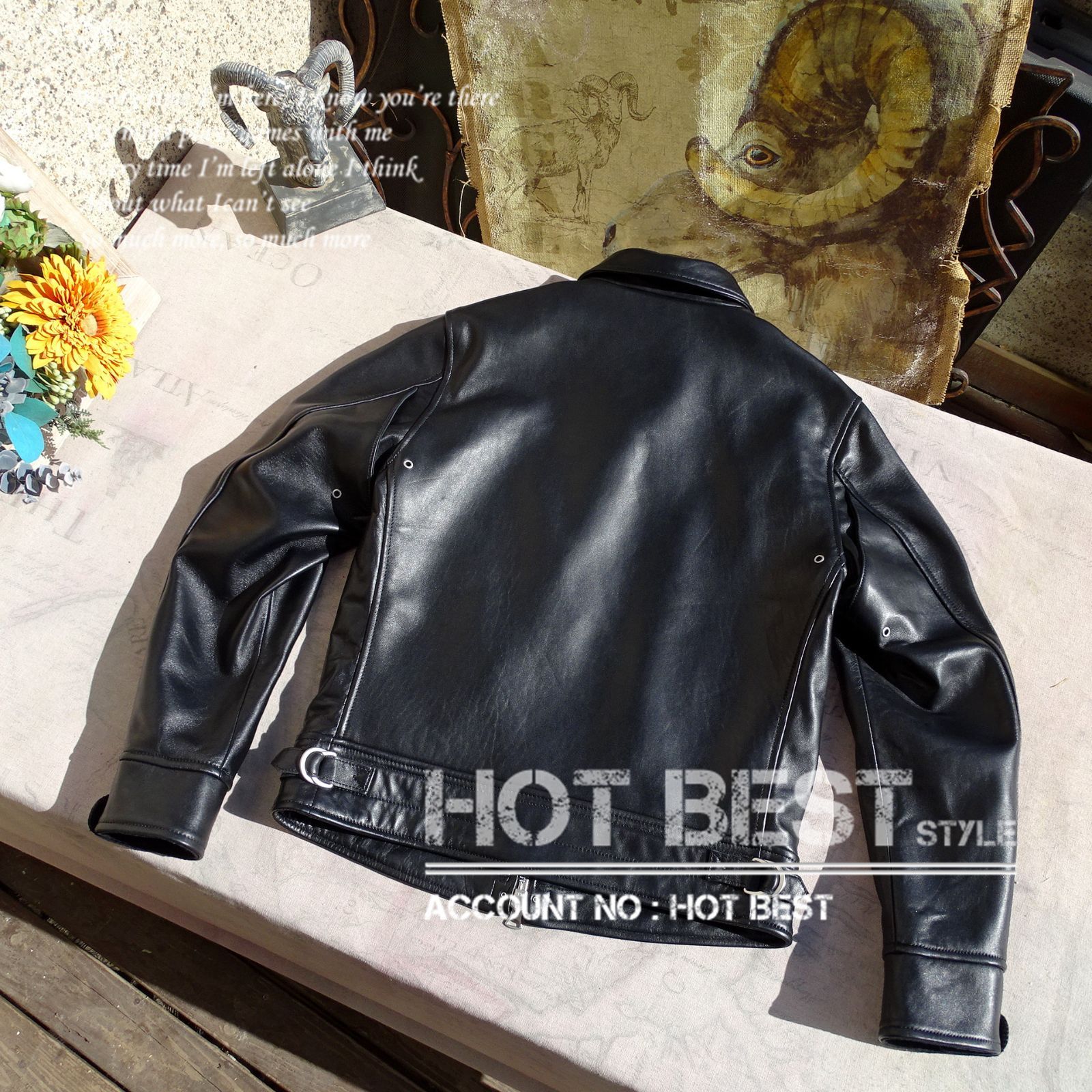 HEATH INDUSTRIAL 革ジャン ライダースジャケット 羊革