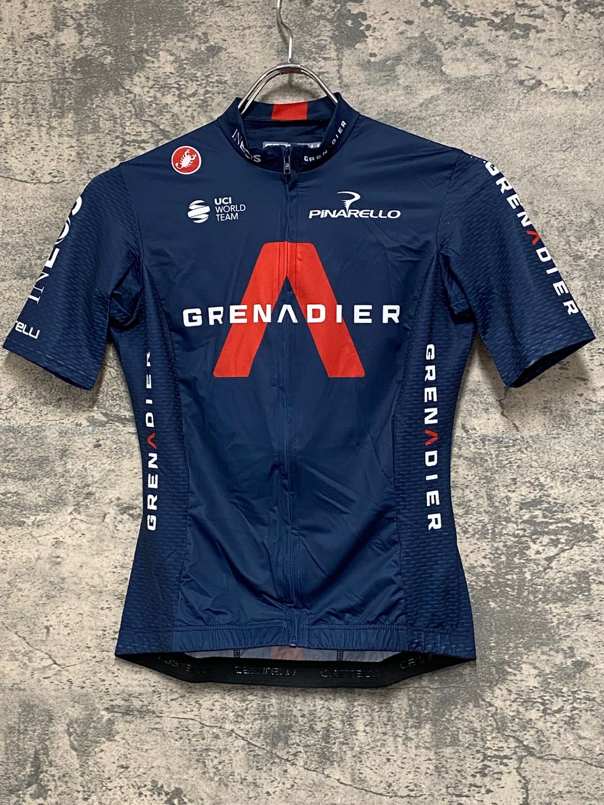 JH845 カステリ CASTELLI 半袖 サイクルジャージ 濃紺 XS