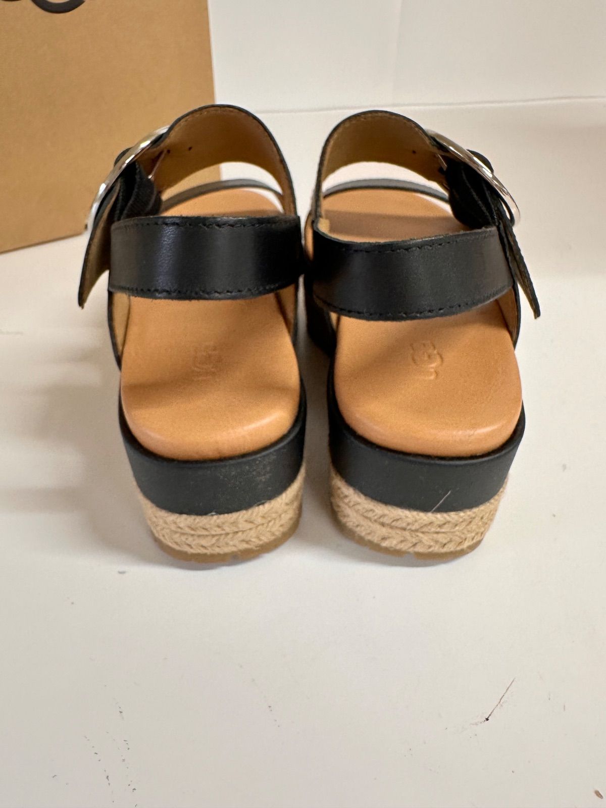 UGG ブラック サンダル プラットフォーム　25cm 新品未使用】 UGG アグ 1119742 プラットフォームサンダル