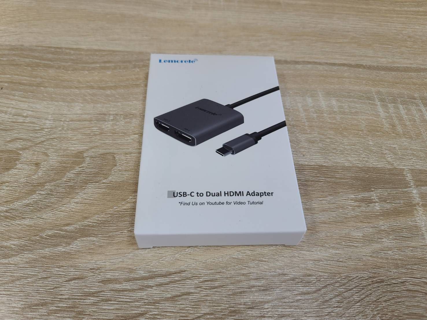 Lemorele usb c ハブ 2in1 USB C HDMI 変換アダプター 4K@60デュアル