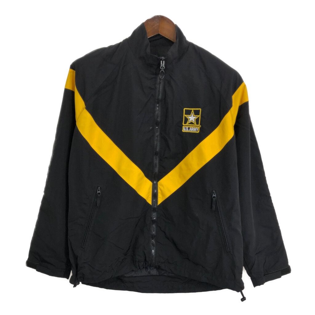 米軍実物 U.S.ARMY APFU トレーニングジャケット ミリタリー ブラック (メンズ MEDIUM REGULAR) 中古 古着 R5043