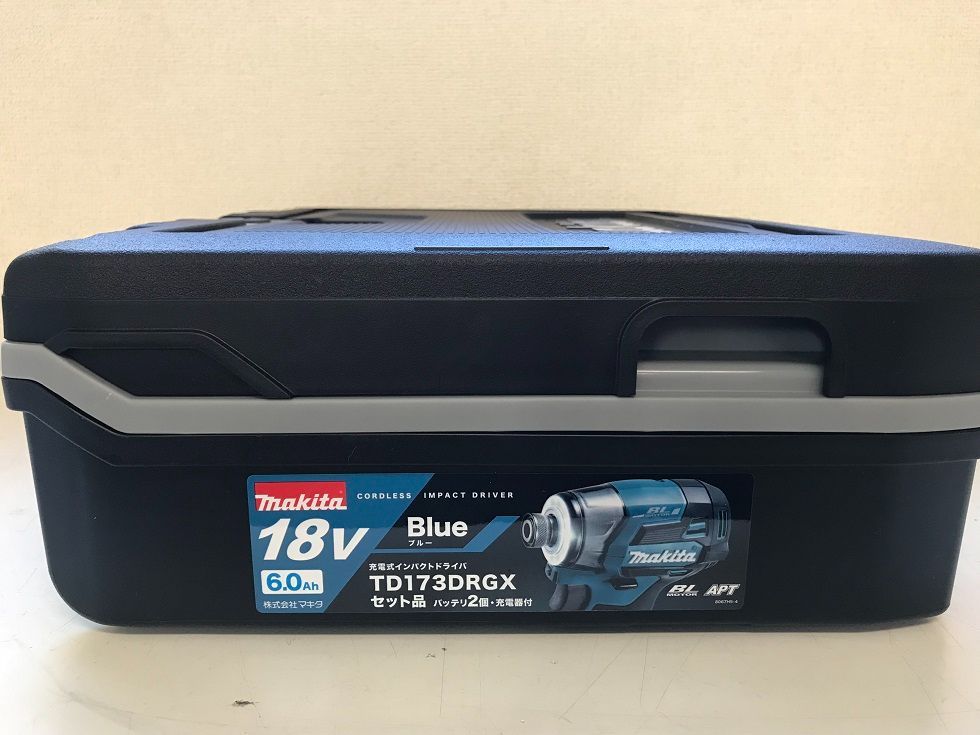 TD173DRGX ブルー 青 マキタ電動工具 純正フルセット BL1860B×2本＋充電器DC18RF付き インパクトドライバ18V 送料サービス インボイス対応領収書OK 平日のみ発送 HRDEVELOPMENT_JP
