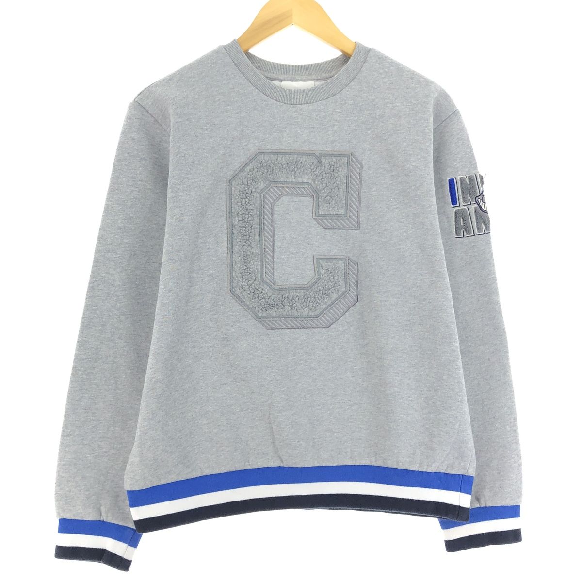 古着 MLB CLEVELAND INDIANS クリーブランドインディアンス スウェットシャツ トレーナー メンズM相当/eaa429488