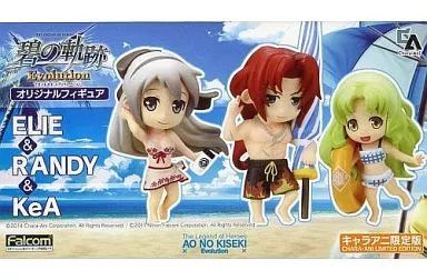 トレーディングフィギュア　[単品] エリィ＆ランディ＆キーア 「PSVitaソフト 英雄伝説 碧の軌跡 Evolution」 オリジナルフィギュア キャラアニ限定版 同梱品 中古】トレーディングフィギュア [単品] エリィ＆ランディ