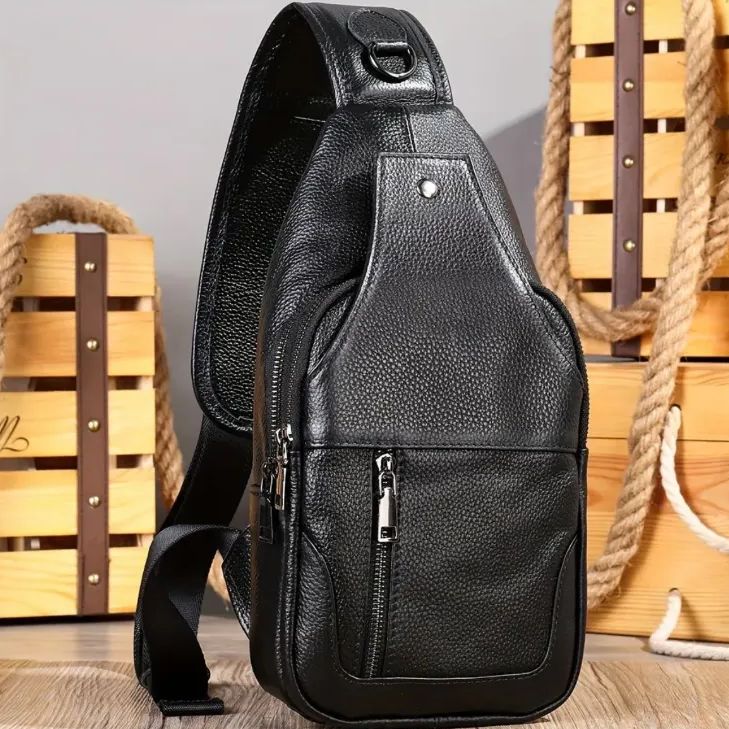 メンズショルダーバッグ縦型トップレイヤー牛革メッセンジャーメッセンジャーバッグ-黒 並行輸入品 : N⁄A メンズ ショルダーバッグ カジュアル レトロ