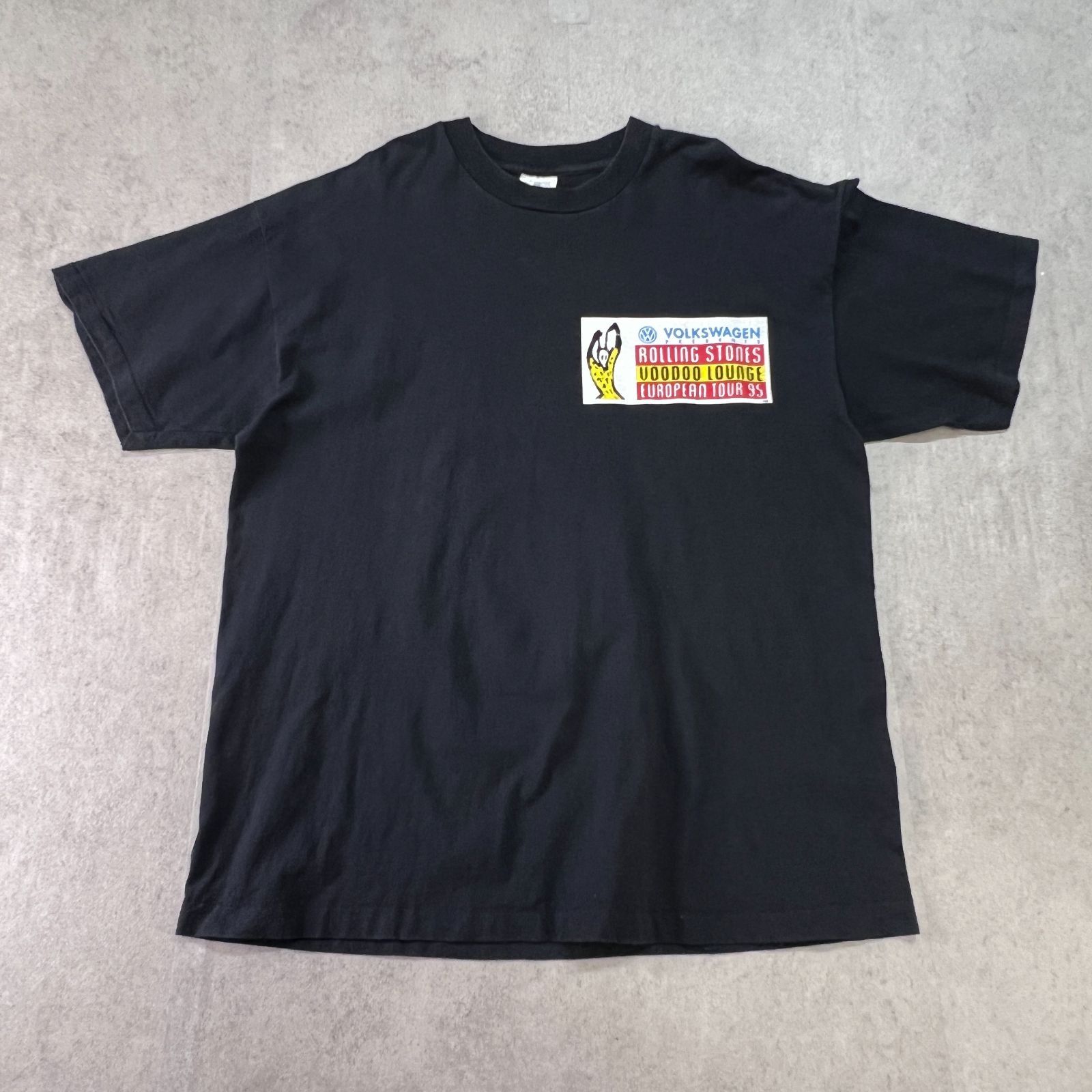 激レア 90s USA製 ROLLING STONES ローリングストーンズ VOLKSWAGEN ツアーTシャツ 古着 ブラック XL - メルカリ