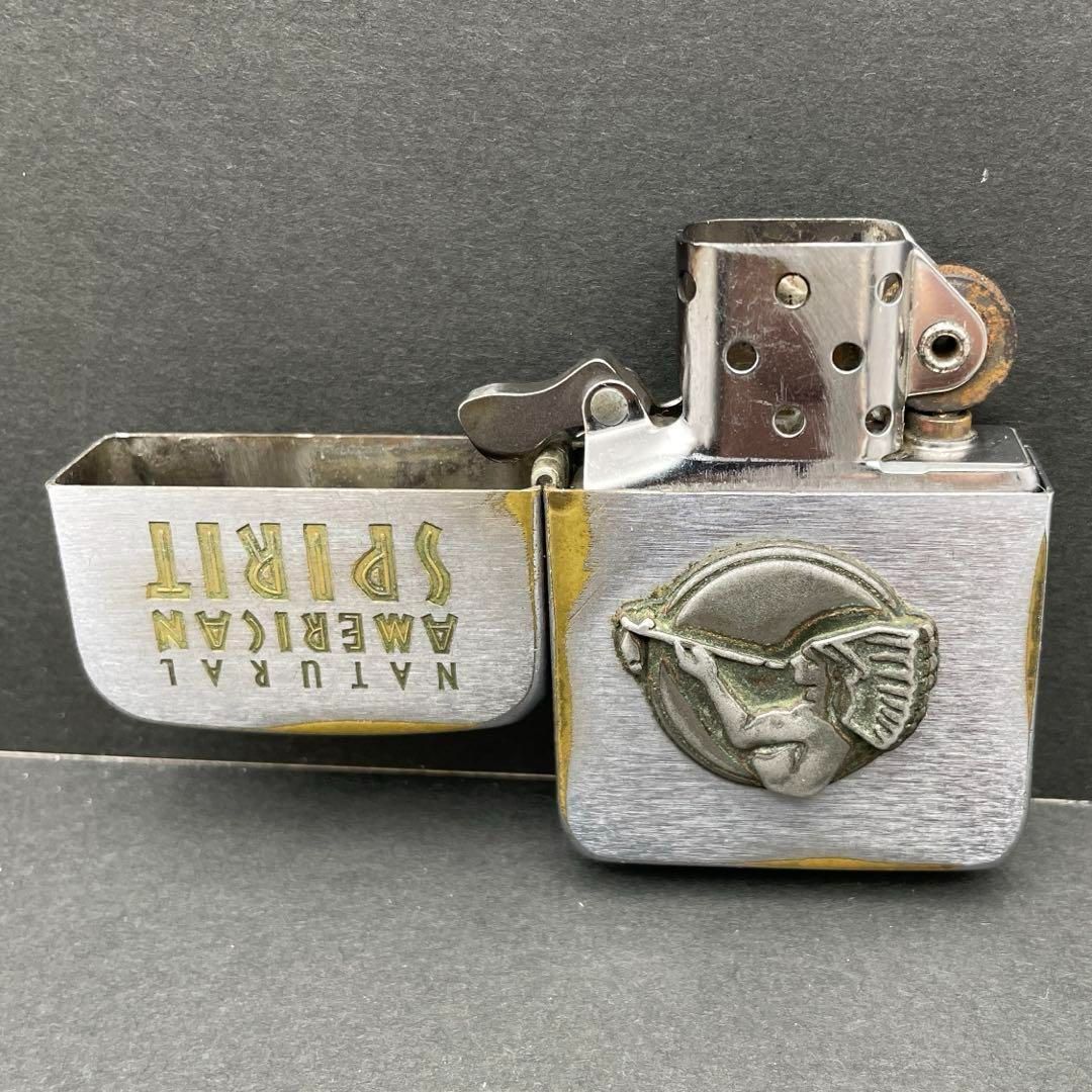 Zippo アメリカンスピリッツ 立体メタル貼り 1941レプリカ ダメージ 